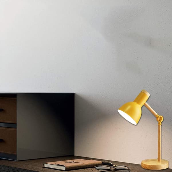 LED Bordlampe, Gul, E27 Justerbar Arm Bordlampe, Klassisk Moderne