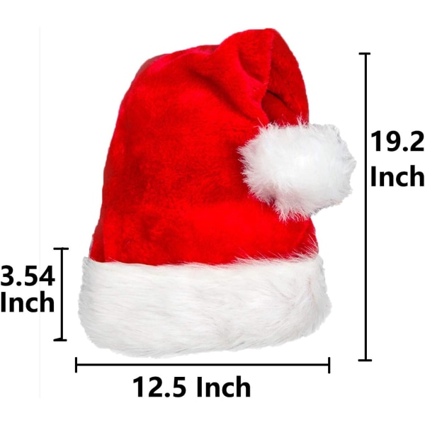 6-pakks lang ull julehatt julefesthatt for voksne