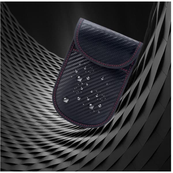 Anti RFID Bilnøgleetui Signalblokerende Faraday Pose, 2 Pak