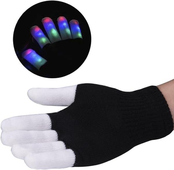 LED Handsker Lysende/Farverige, LED Rave Blinkende Belysning/Multi Co