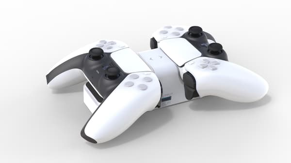 PS5-kontrollerlader - Dobbel ladestasjon kompatibel med DXGHC