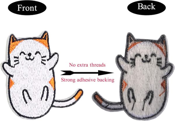 Broderipatcher, Søde Katte Stryge-på DIY Dekorative Applikationer