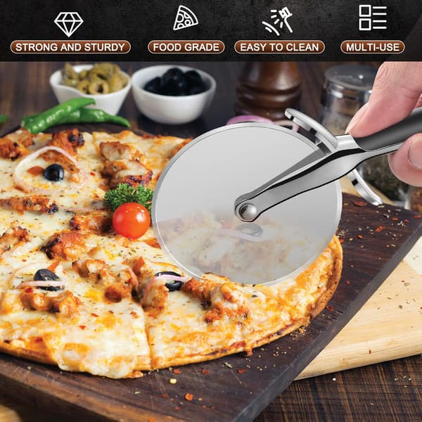 Pizzaskærer, Pizzaskærer i Rustfrit Stål, Professionel Pizzaskærer