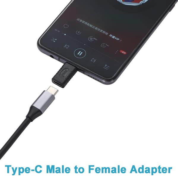 2 stycken USB-C hane till hona adapter, USB 3.1 Typ-C förlängning DXGHC
