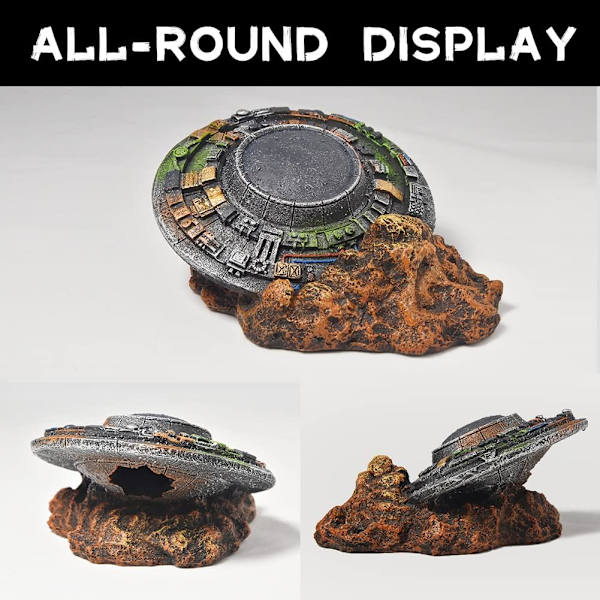 UFO Akvariumdekorasjoner - Betta Akvariumtilbehør - Kreativ