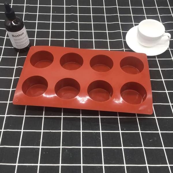 Kagebageform 8 Hulrum Runde Cylindriske Søjle Silikon Håndværk