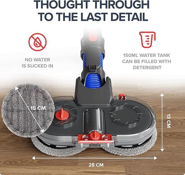 Til DYSON Dyson v6v7v8v10 støvsuger elektrisk moppehoved vådt an