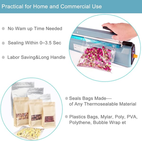 Plastpose-sveisemaskin, pulsforseglingsmaskin, brukes for PP a