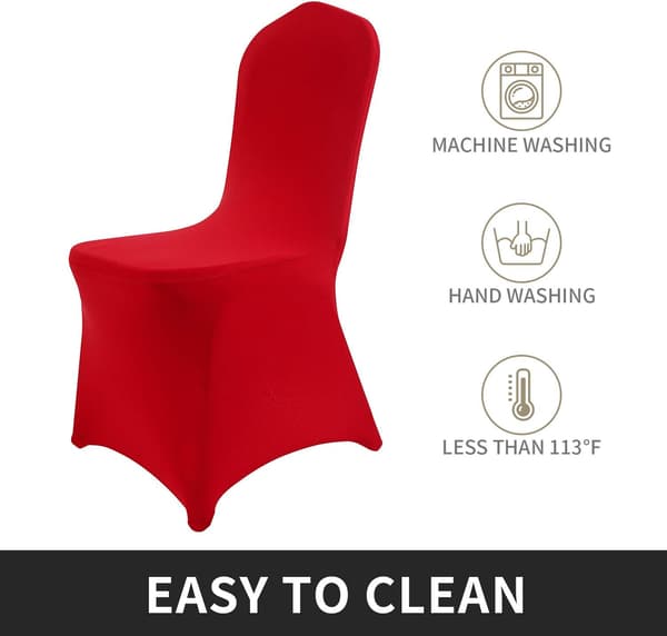 4 stycken stretchspanx stolsöverdrag för bröllop, fest och catering