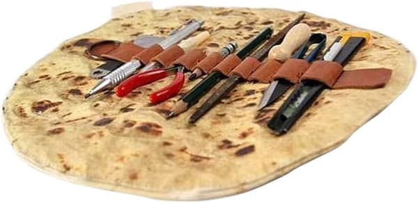 1 Stycke Kreativ Tortilla Pennfodral Burrito Skrivbordsmaterial Penn B