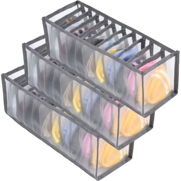 3 stk. Klesorganisator for skap, Sokkorganisator Skuffdeler, F