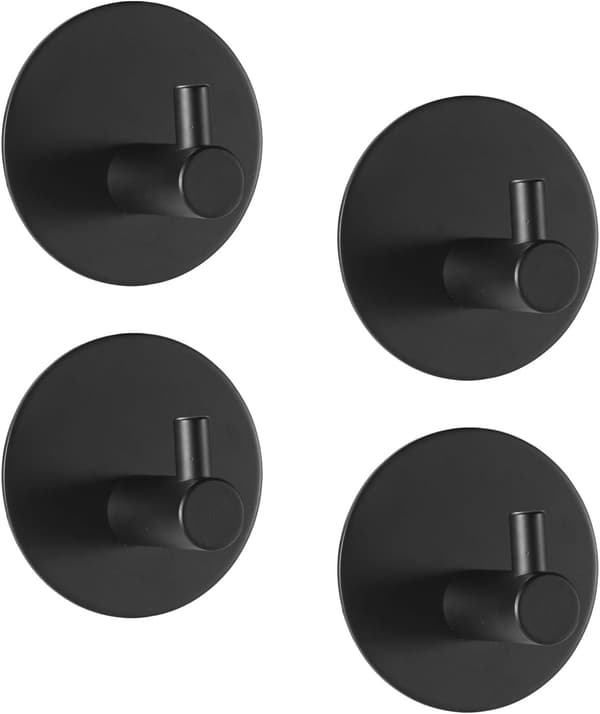 Dewenwils 4-pack självhäftande krokar 2M, 5kg Max Väggkrok d DXGHC