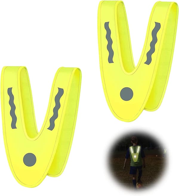 2 stycken hög synlighet reflexväst säkerhetsväst reflekterande löpning DXGHC