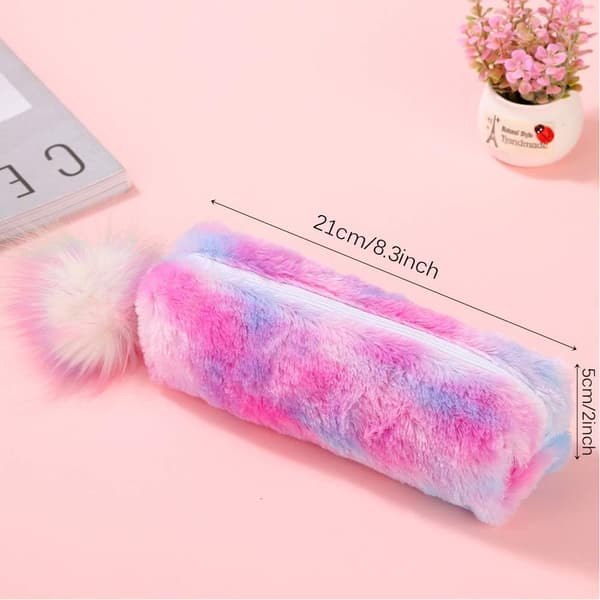 Sæt med 2 Makeup Blyantsæt Blød Pastelrosa Regnbue Blød med