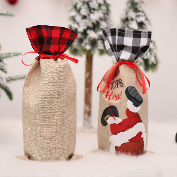 2 stycken juldekorationer Kreativ tomte som klättrar t