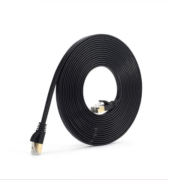 1 kpl CAT7 Ethernet-kaapeli 6ft, Nopea 10Gbps 600MHz Litteä