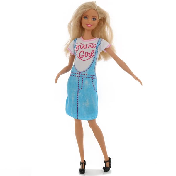 Barbie-modekostym, 10 delar, 10 docktillbehör, för barn