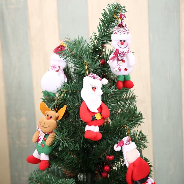 4-delt julehenger Ornament Juletre