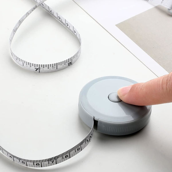 2 stk Sytapemål 1,5m Sytapemål Inntrekkbar Reg