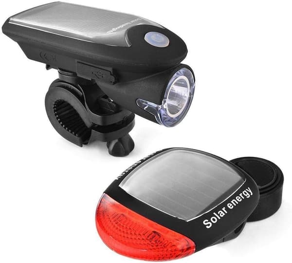 USB-ladbare vanntett sykkel LED-for- og baklys