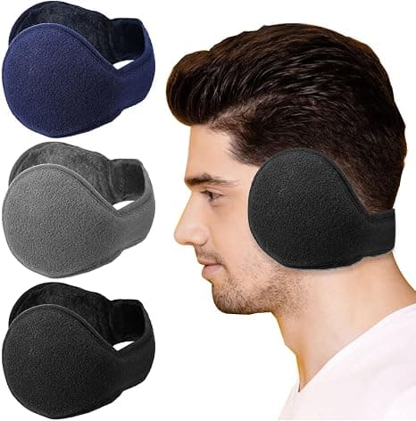 3-pack Unisex Vikbara Öronmuffar Polarfleece Vinteröronmuffar Kni