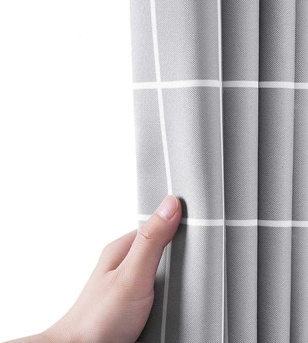 Geometrisk Grå Marmor Bruseforhæng 180x180cm Polyester Fabr DXGHC