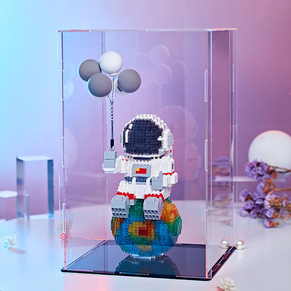 Rum Micro Byggeklodser Rummandsfigurer Astronaut med Displ