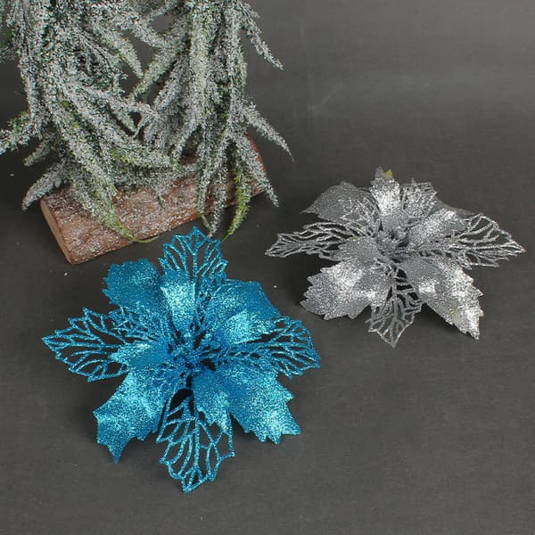15 stk Julehuleblomster DIY-tilbehør Juletrpynt