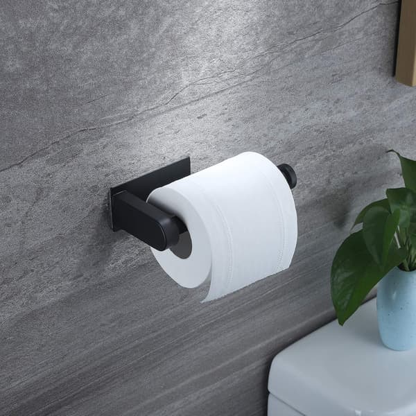 Toiletpapirholder Selvklæbende - Sort Toiletpapirholder Adhe