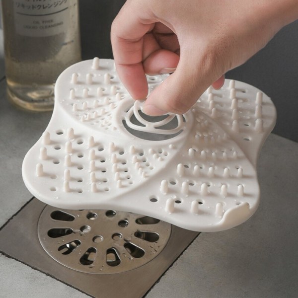 6 st 3 Färger Multifunktionell Diskho Strainer Plug Hårfångare Avlopp C