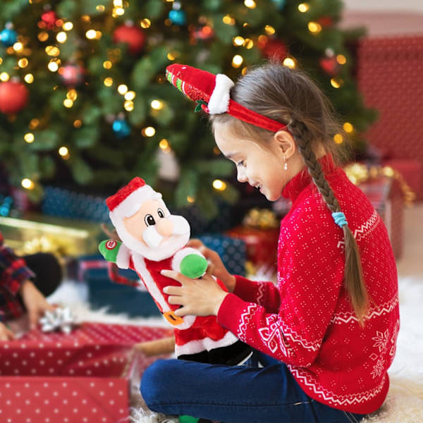 Twerking Tomte, 14\" Tomtedockan Animerade Julleksaker Sjunger
