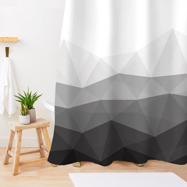 Designer Duschdraperi, Populär Duschdraperi, Ombre Kalla Grå