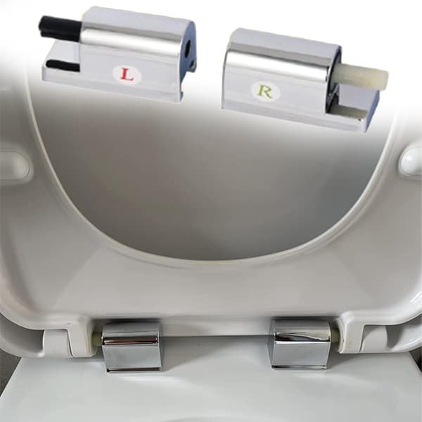 Toiletbrætssæde med soft close hængsler - Reservedele - Automati