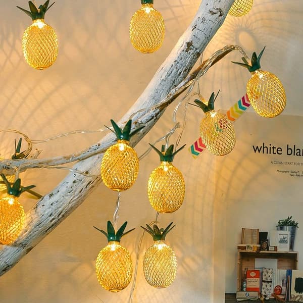 Ananas LED-lysstreng til julefest og hjemmedekor