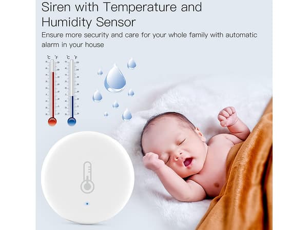 Smart Home Trådløs Temperatur- og Fuktighetsensor