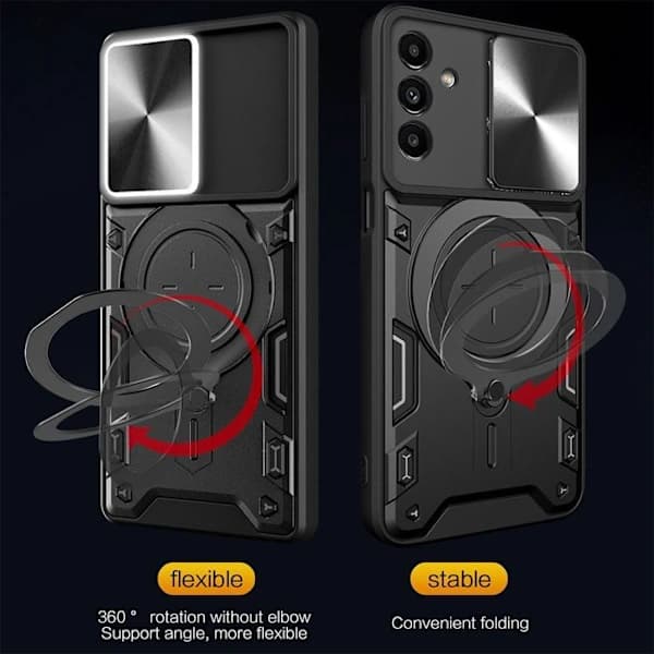 Booling Telefoncover til Samsung Galaxy A17 5G/4G med Ring & Linsebeskyttelse i Sort[JSR] Sort,D