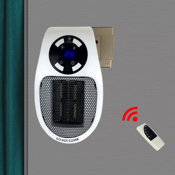 Space Heater, Portabelt vägguttag Space Heater med termostat en