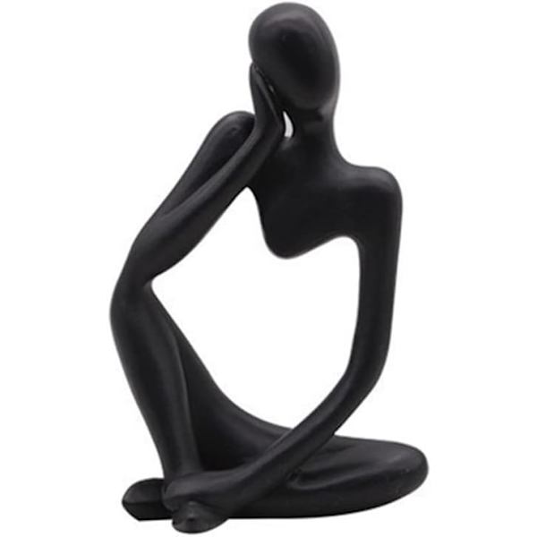 Sett med 3 abstrakte tenkerstatuer, Resin Mini Modern Thinker Stat