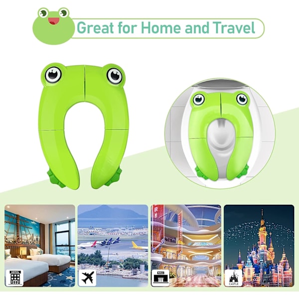 Baby Toalettforhøyer, Reisetoalettforhøyer, Foldbar Barnetoalett