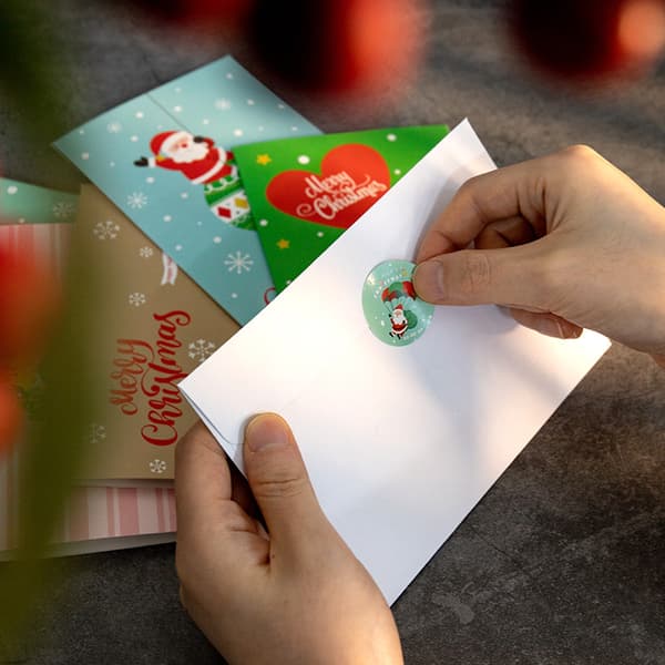 24 stycken God Jul-kort, julkort med kuvert A