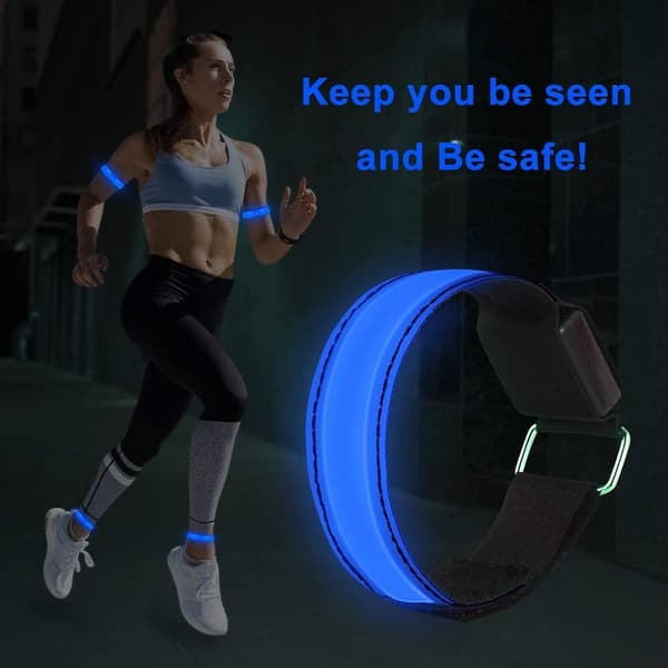 LED-armband, 4 stycken reflekterande LED-ljusband