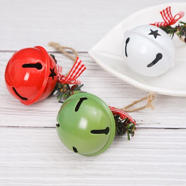 Runde Fargerike Jingle Bells for Festlig Juldekorasjon DXGHC