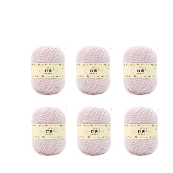 6 stk Kammet Bomulls Garn fra Yarn DIY B