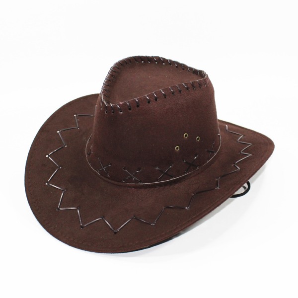 Länsimainen Aito Nahka Cowboy-Hattu Unisex