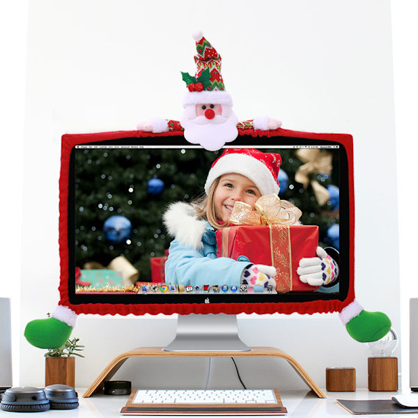 Jultomte Dator Dammskydd 19-27 \"Juldekoration Tre