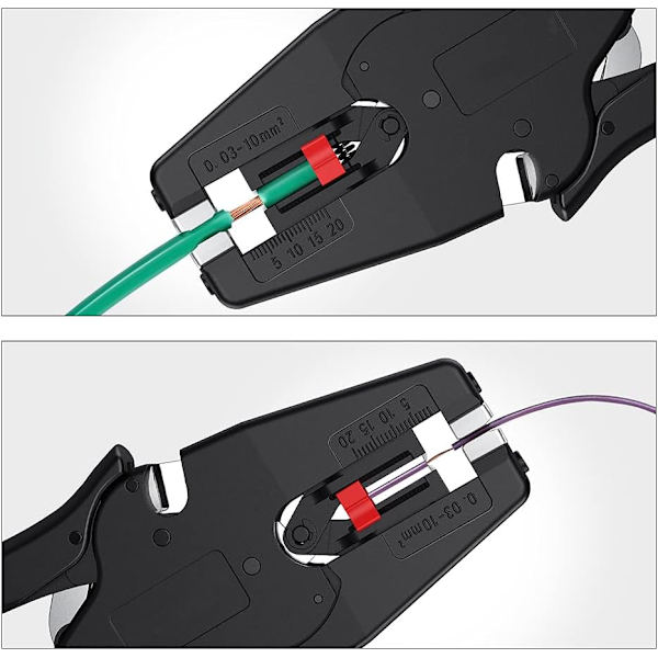 Multifunksjonell Wire Stripper 2 i 1 Håndverktøy Selvjusterende Wir