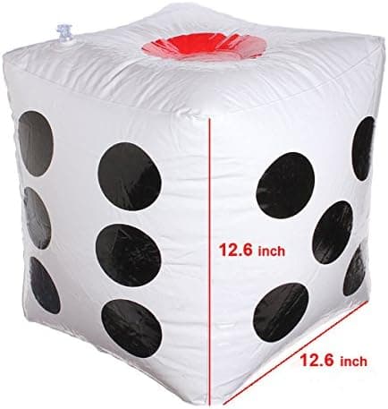 13\" Jumbo Oppustelige Terninger, Pakke med 2