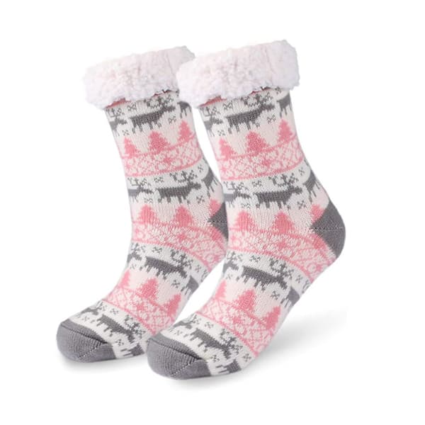 2 par julgolvsockor, vuxna dam snösockor, hem s