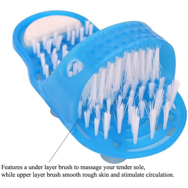 Foot-washing massage brush floor-mounted lazy person washing feet