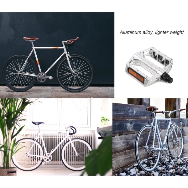 Cykelpedaler med clips og stropper Passer til indendørscykler, Spinning DXGHC